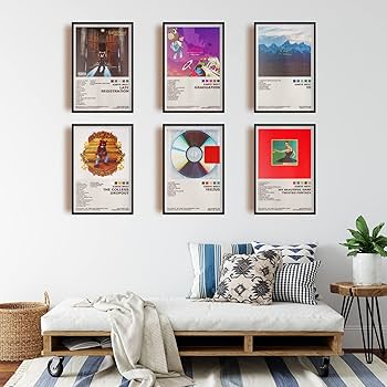 Amazon.co.jp: ManRule カニエ・ウェスト ポスター6枚セット